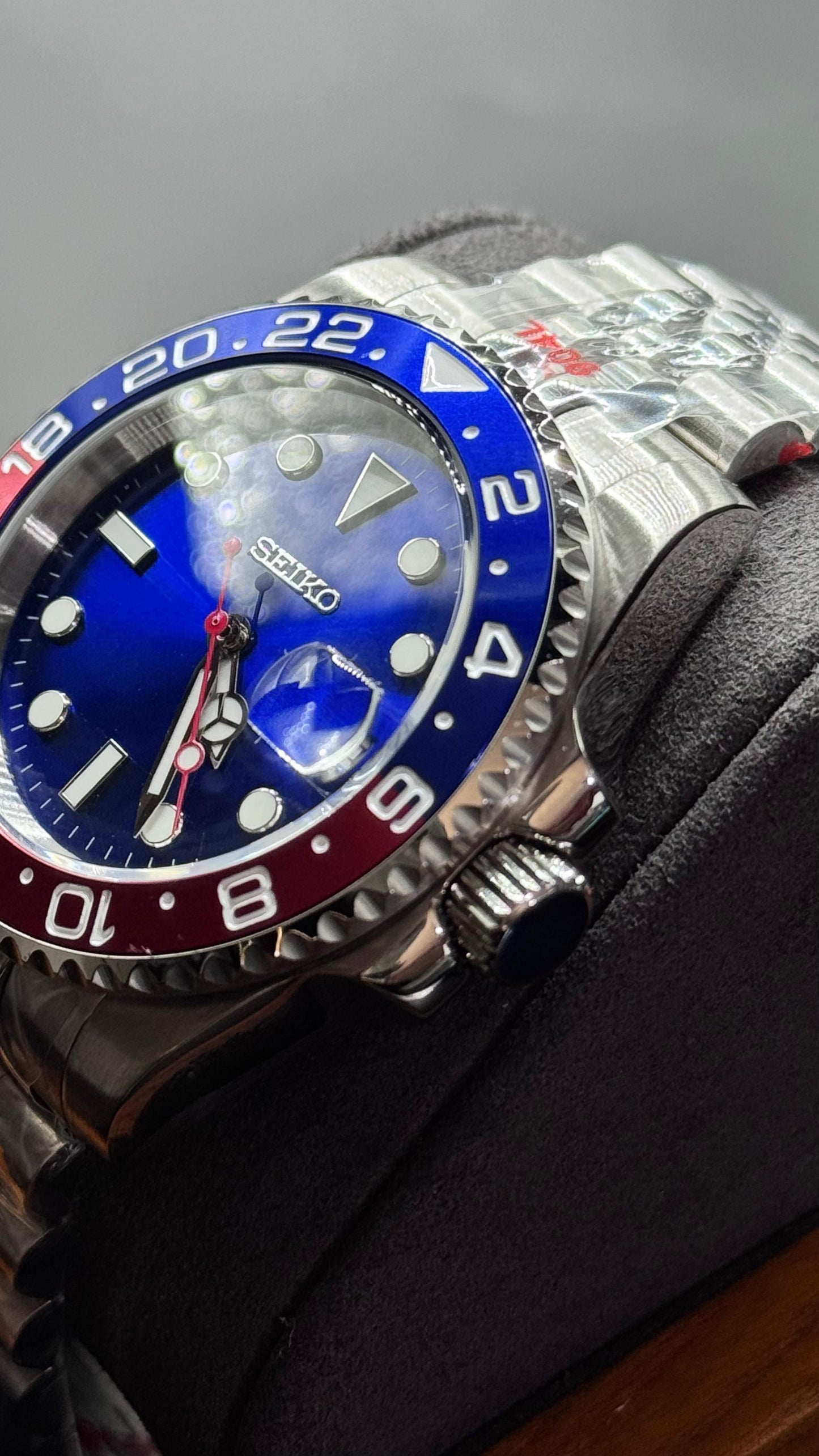 Submariner Dial azul piano AUTOMATICO