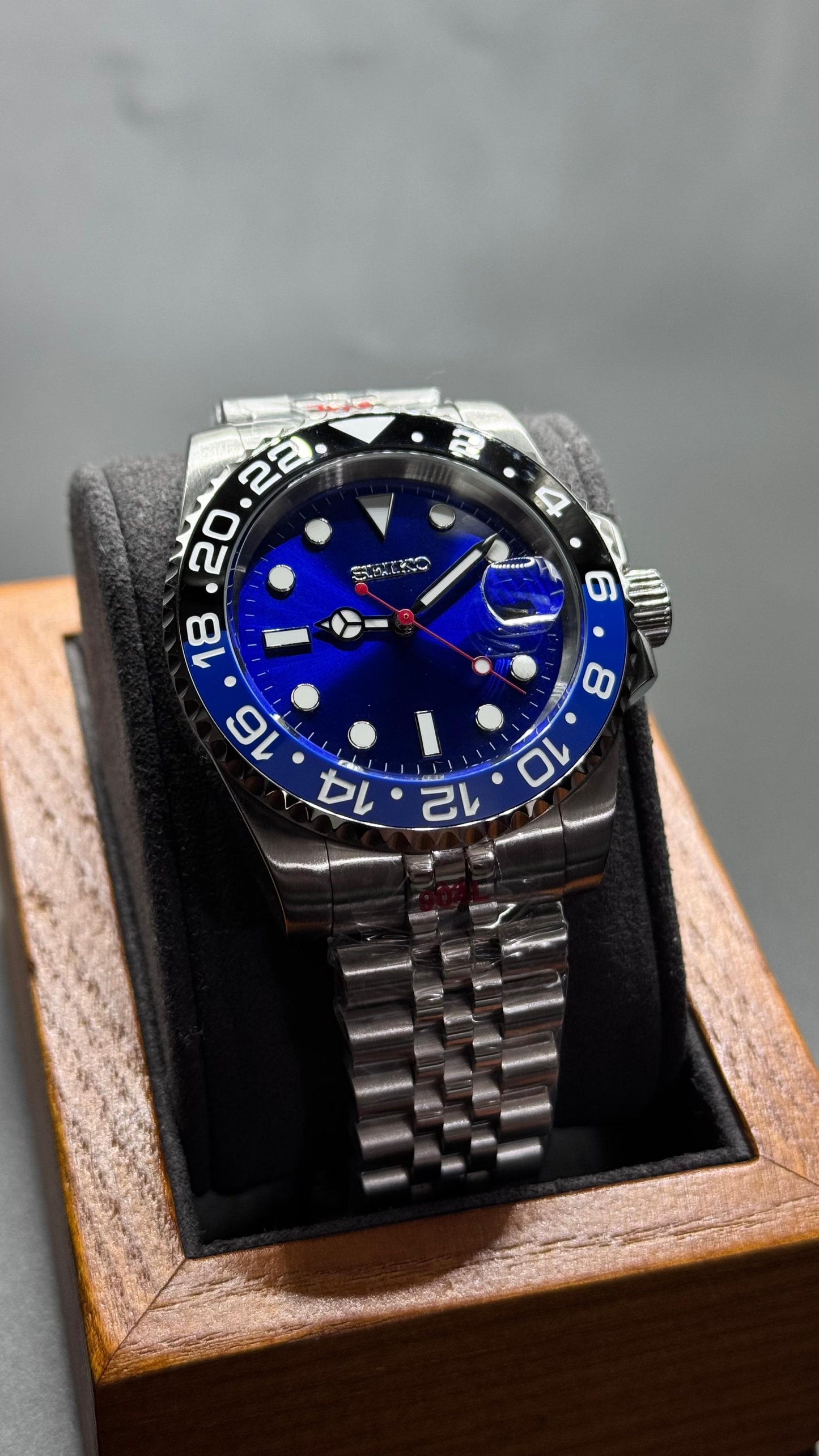 Submariner Dial azul piano AUTOMATICO